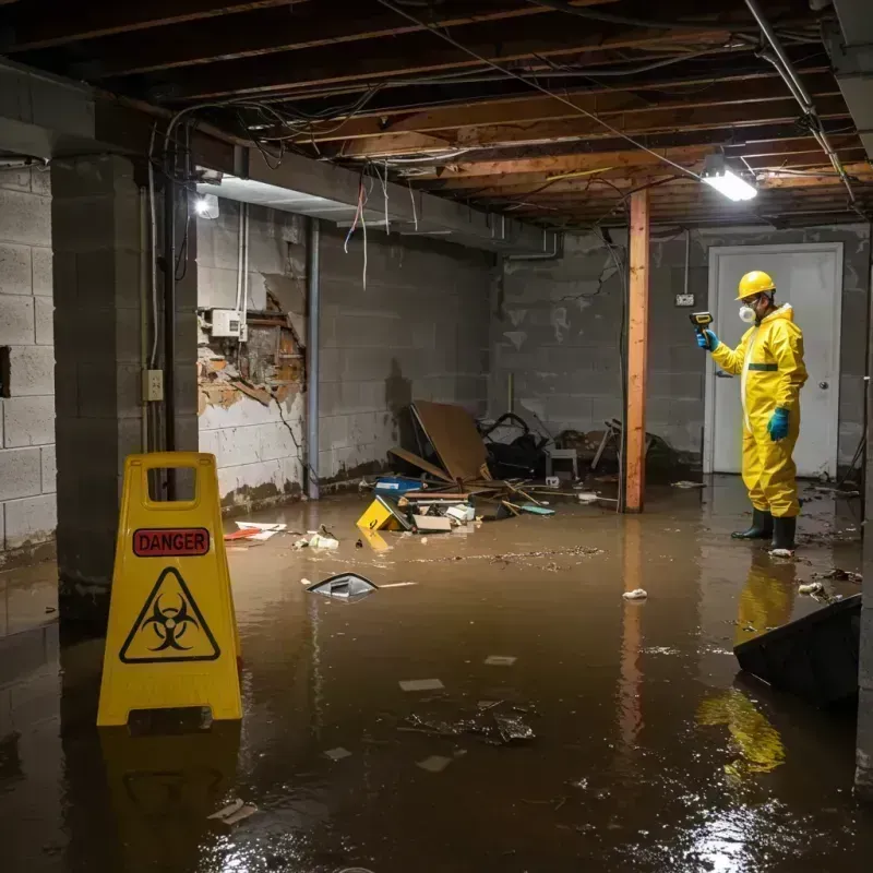 Flooded Basement Electrical Hazard in Stanford, KY Property