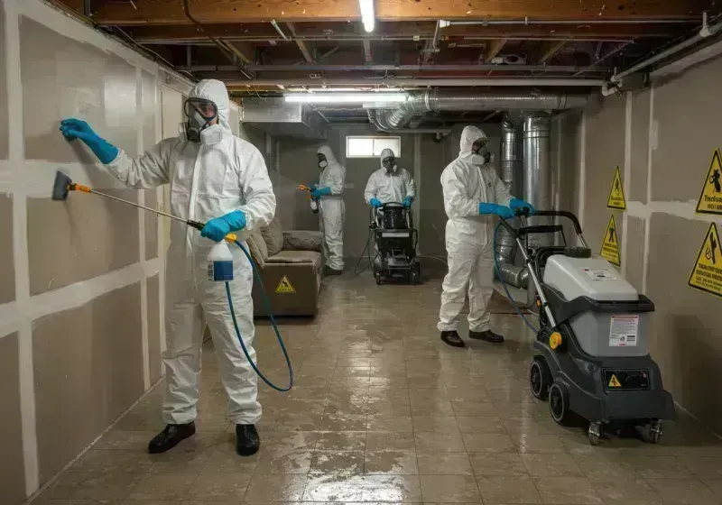 Basement Moisture Removal and Structural Drying process in Stanford, KY